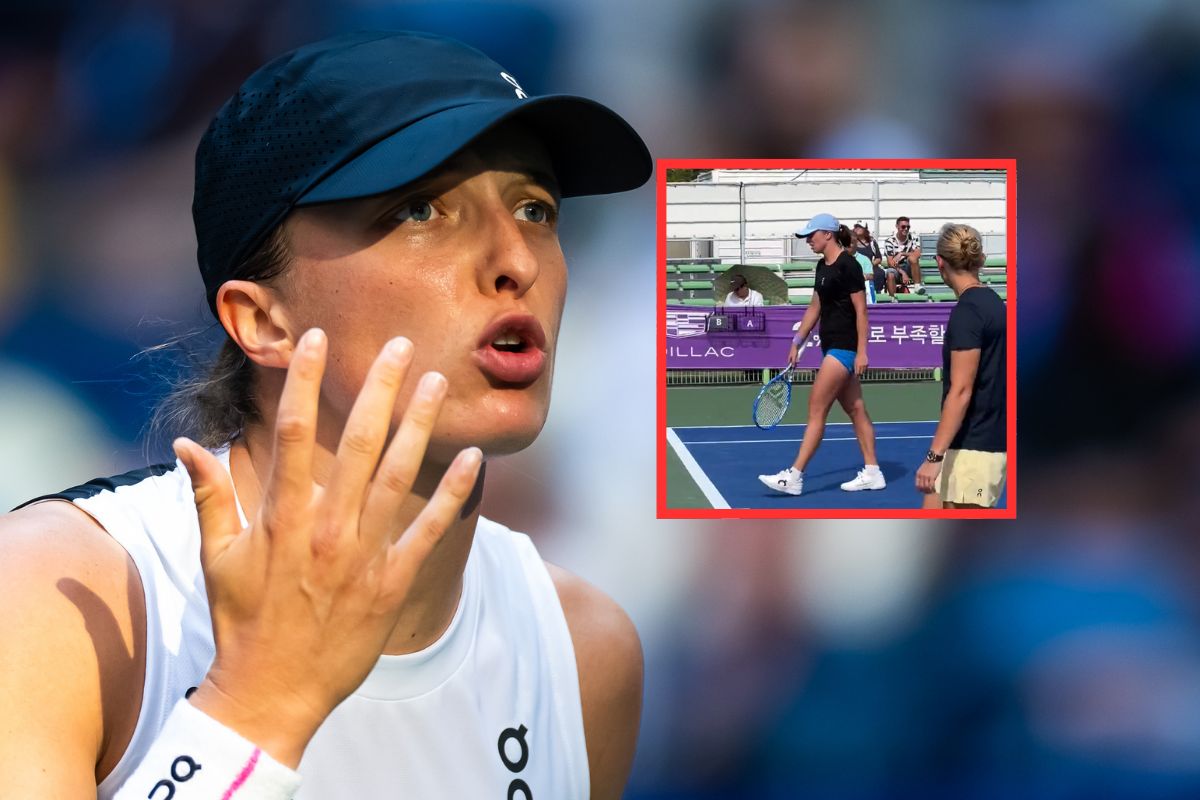 Świątek machnęła rakietą, Abramowicz zareagowała. "To jest ambicja"