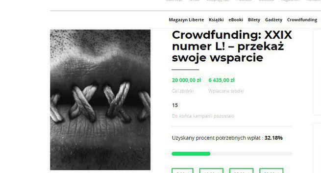 Liberté! organizuje zbiórkę na kolejny numer