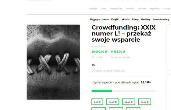 Liberté! organizuje zbiórkę na kolejny numer