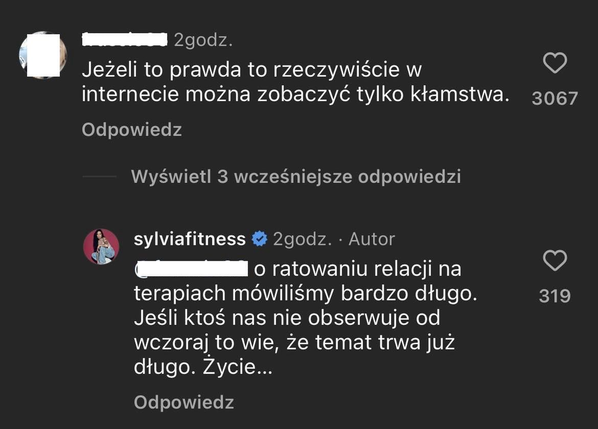 Sylwia Szostak odpowiada po rozstaniu na wątpliwości internautów