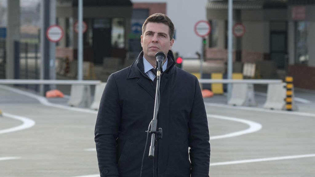 New Border Checkpoint Opens Between Ukraine And Poland
LVIV OBLAST, UKRAINE - DECEMBER 21: Deputy Minister for Communities, Territories and Infrastructure Development of Ukraine Serhii Derkach attends the opening of the Nyzhankovychi-Malhowice checkpoint on the Ukrainian-Polish border on December 21, 2024 in Lviv Oblast, Ukraine. The new Nyzhankovychi-Malhowice checkpoint is the seventh automobile checkpoint on the Ukrainian-Polish border in Lviv Oblast and the fourth one with a joint control by Ukrainian and Polish customs and border guards. It has a maximum capacity of up to 4,000 cars and 100 buses up to 3.5 tons in both directions. The construction of the checkpoint, costing PLN 145 million, has been financed by the Polish side to enhance transportation infrastructure between the two countries. (Photo by Les Kasyanov/Global Images Ukraine via Getty Images)
Global Images Ukraine