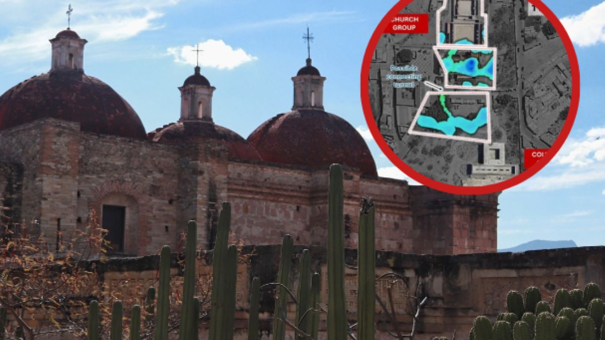 Kościołem Św. Pawła Apostola w Mitli (stan Oaxaca, Meksyk) 