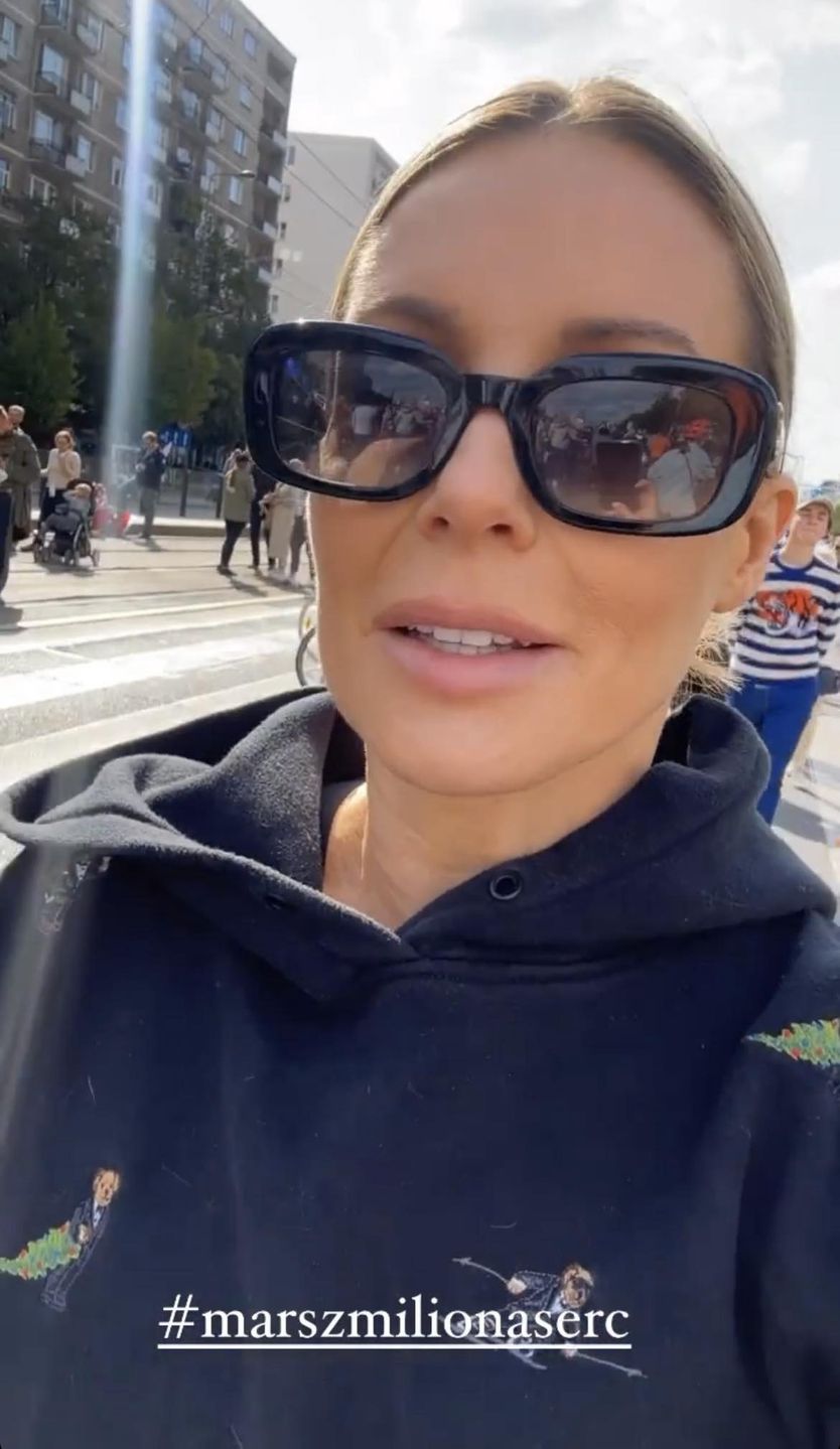 Małgorzata Rozenek relacjonuje "Marsz Miliona Serc"