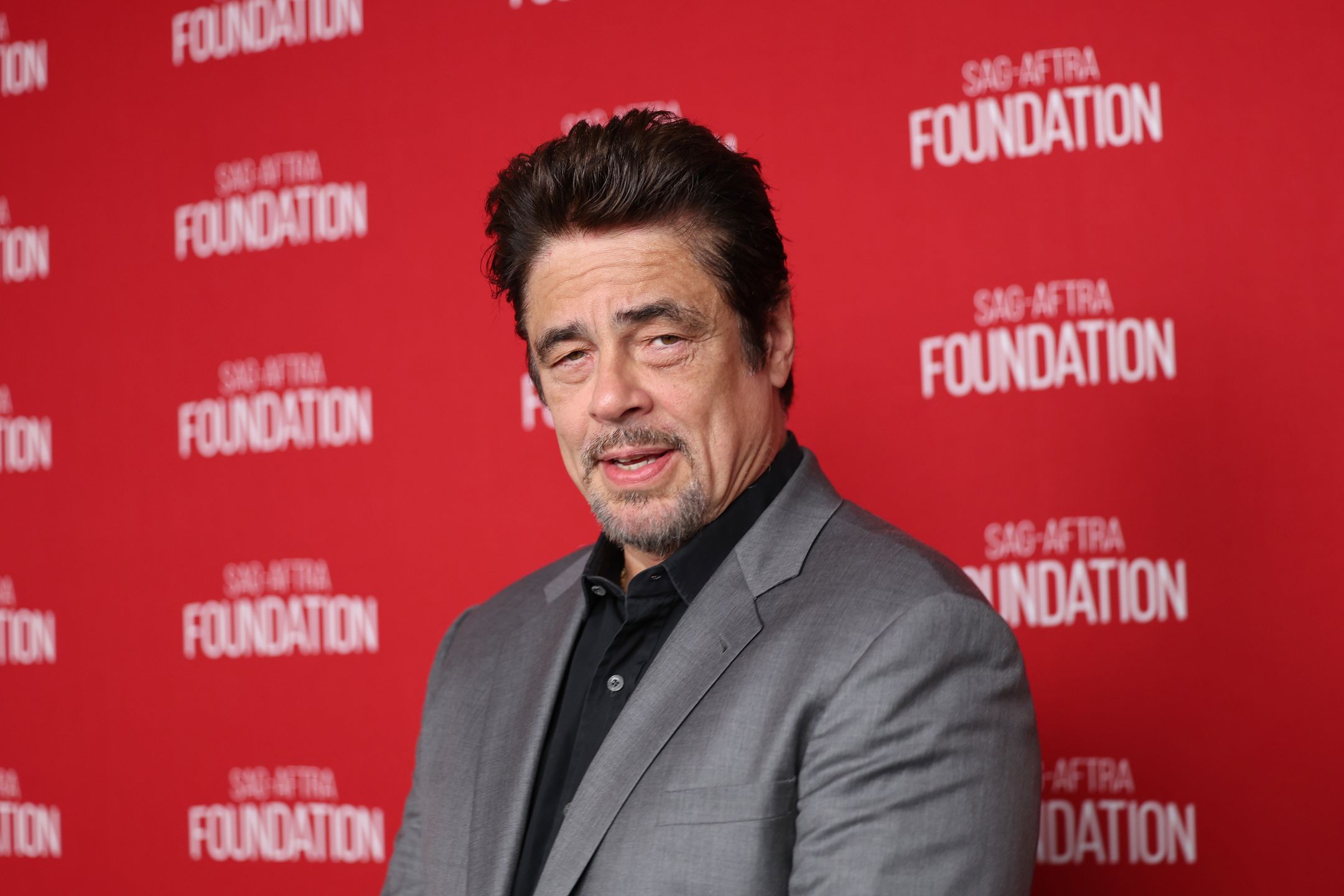 LOS ANGELES, CALIFORNIA - FEBRUARY 06: Benicio del Toro attends the SAG-AFTRA Foundation Conversations Presents Career Retrospective with Benicio del Toro at The Meryl Streep Center for Performing Artists on February 06, 2026 in Los Angeles, California. (Photo by Araya Doheny/Getty Images for SAG-AFTRA Foundation)