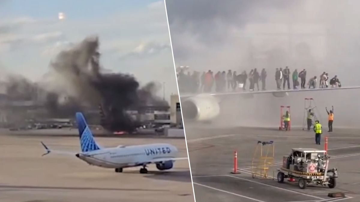 Pożar samolotu na lotnisku w Denver
