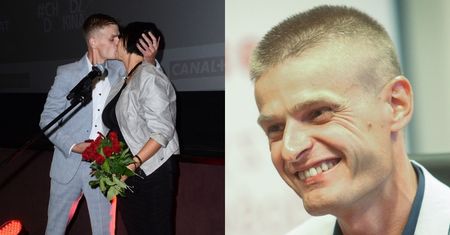 Tomasz Komenda oświadczył się CIĘŻARNEJ ukochanej na premierze filmu o sobie samym (ZDJĘCIA)