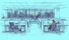 Dziennikarze Agory jednak nie wracają do biura. "Widać same puste biurka"