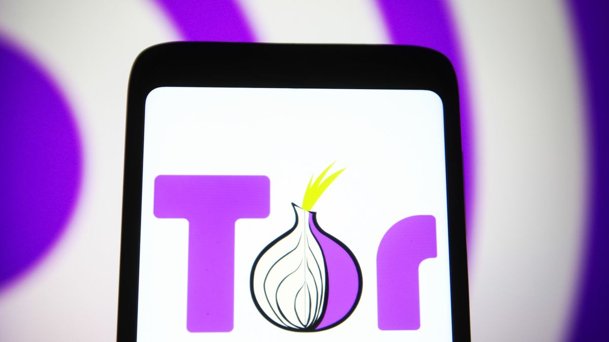 UKRAINE - 2021/12/15: In this photo illustration, the logo of Tor Browser (The Onion Router), an open-source software is seen displayed on a smartphone. (Photo Illustration by Pavlo Gonchar/SOPA Images/LightRocket via Getty Images)