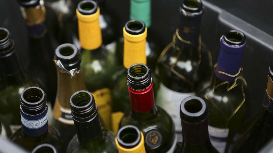 arch stock 3
A recycling bin of empty wine bottles to be recycled.
Philip Toscano