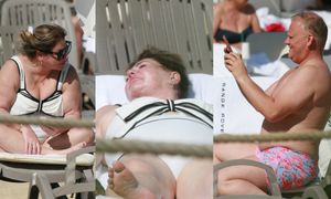 Odziana w strój kąpielowy od CHANEL Katarzyna Niezgoda smaży się na PRYWATNEJ PLAŻY w Sopocie, pozując przed mężem (ZDJĘCIA)