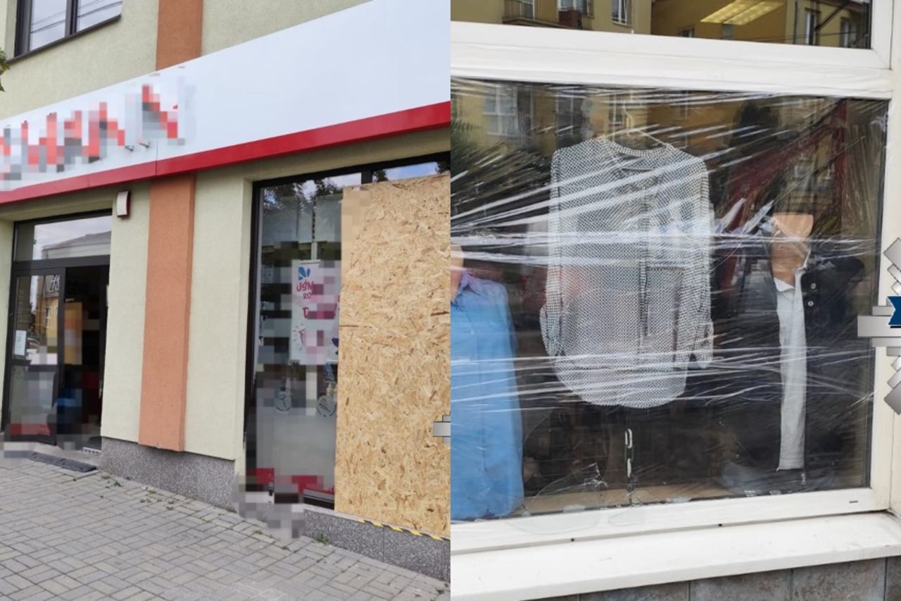 75-latek wysiadł nie tam, gdzie trzeba. Potem wybił szyby w całym mieście