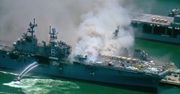 Pożar na okręcie USS Bonhomme Richard. Powodem mogła być eksplozja