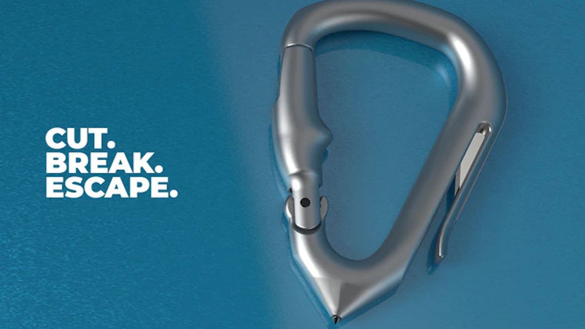 RescueBiner. Niewielki gadżet pozwoli szybko wydostać się z pojazdu podczas wypadku 1