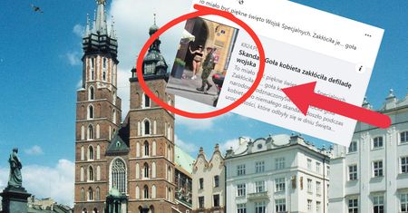 Defilowała bez ubrania na wojskowym święcie. Skandal w Krakowie
