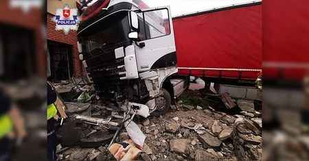 Rozpędzony TIR wjechał w restaurację. Mamy nagranie z momentu wypadku