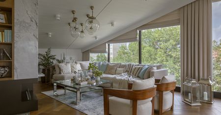 Skosy mogły wszystko popsuć. Zamiast tego powstał luksusowy penthouse z widokiem na Kraków