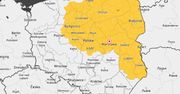 Pół Polski na żółto. Burzowy front nadciąga