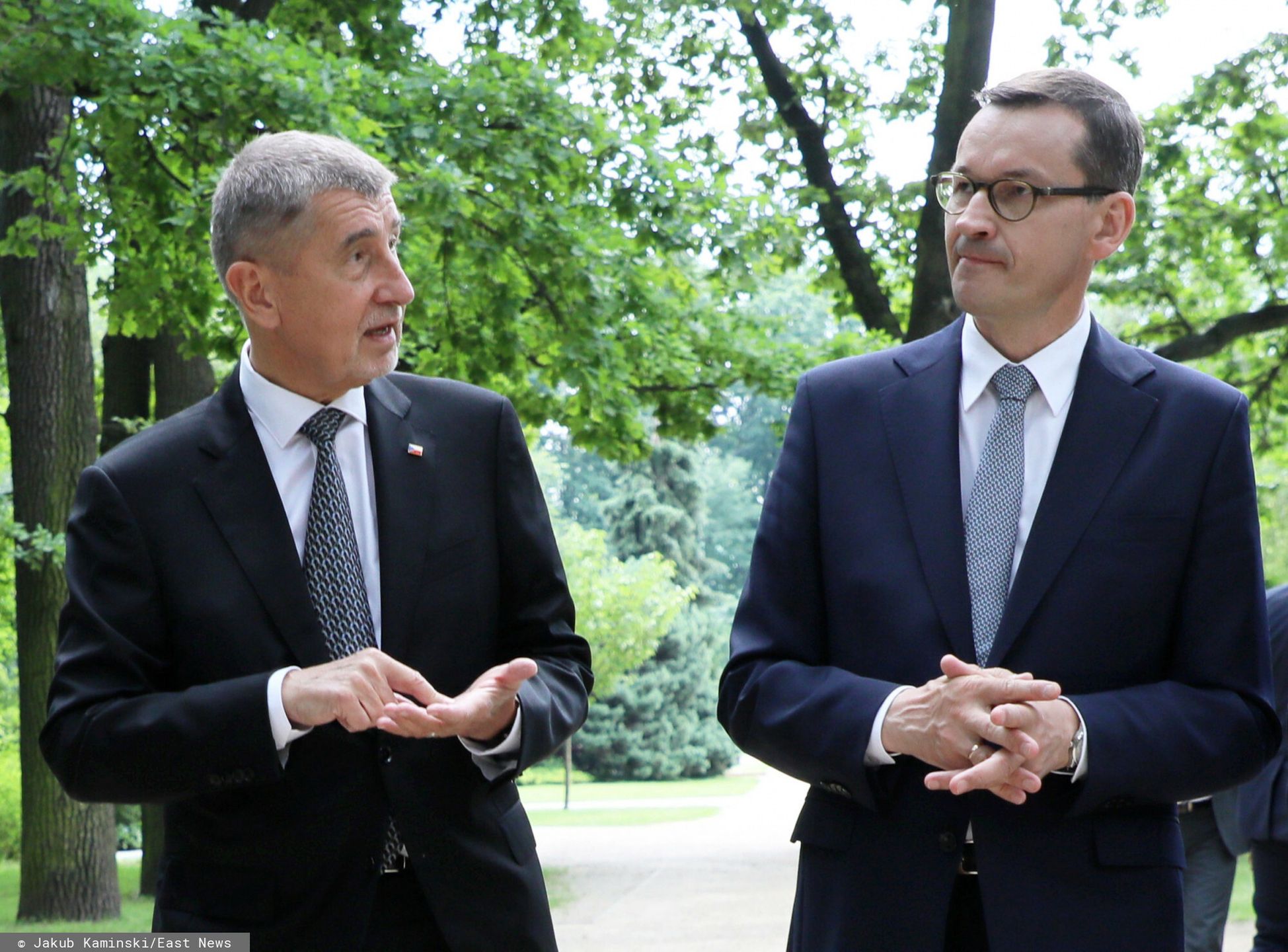 Andrej Babis i Mateusz Morawiecki