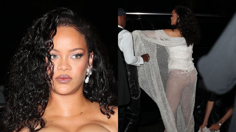 Rihanna świeci pośladkami w drodze na pokaz