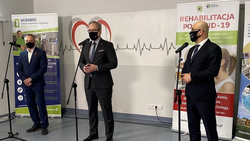 Minister zdrowia Adam Niedzielski z wizytą w Nałęczowie
