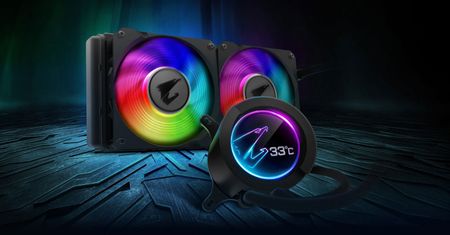 Gigabyte Aorus Liquid Cooler 240. Ekran w chłodzeniu cieczą AiO