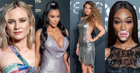 Tłum gwiazd na pokazie Versace: Diane Kruger, Kim Kardashian, Blake Lively, Winnie Harlow... (ZDJĘCIA)