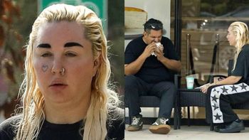 Coraz szczuplejsza Amanda Bynes zajada lunch z ukochanym przy myjni samochodowej (FOTO)