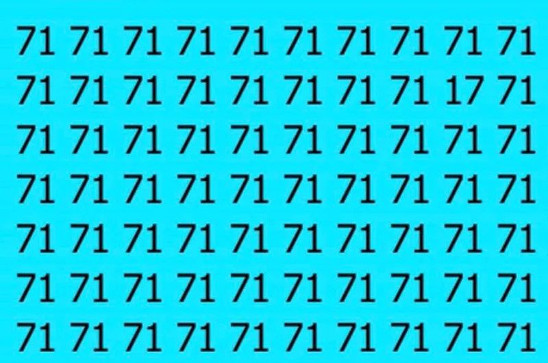 Find hidden number 17 in 10 seconds: Test your brain power