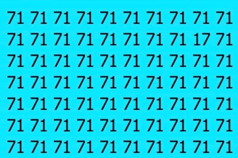 Observation test - below is a video with a full board, on which you can find the number 17
