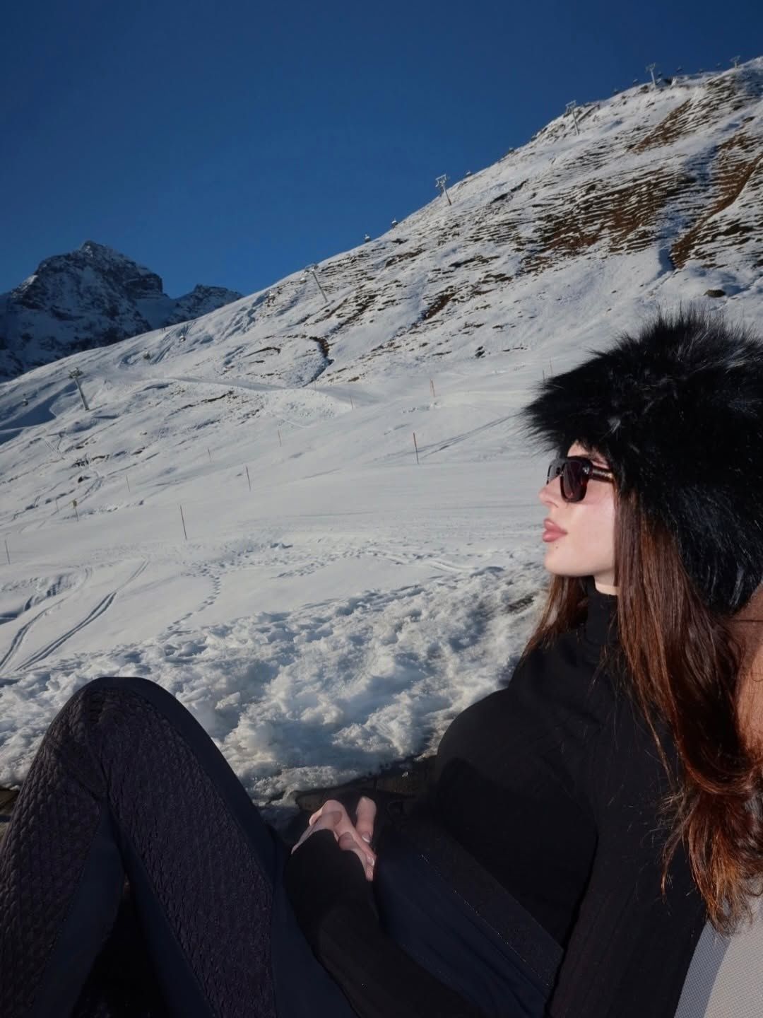 Roksana Węgiel w St. Moritz w Szwajcarii