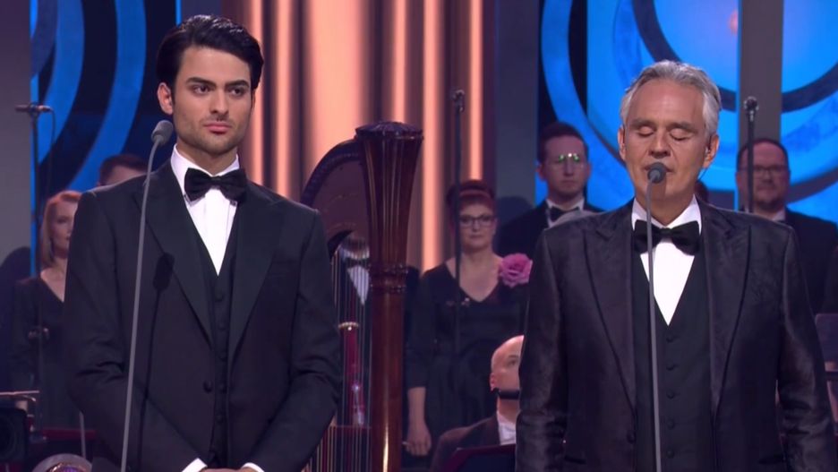 Andrea Bocelli wystąpił w Polsce z synem Matteo