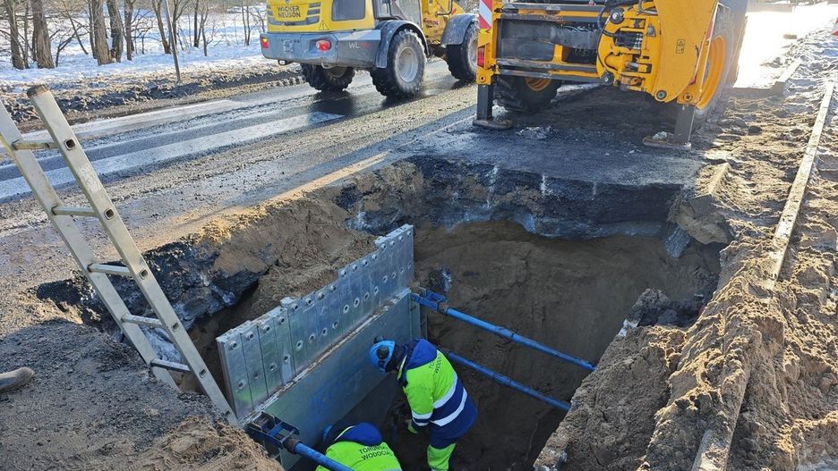 Kilka dni temu na ulicy Poznańskiej usuwana była awaria magistrali wodociągowej