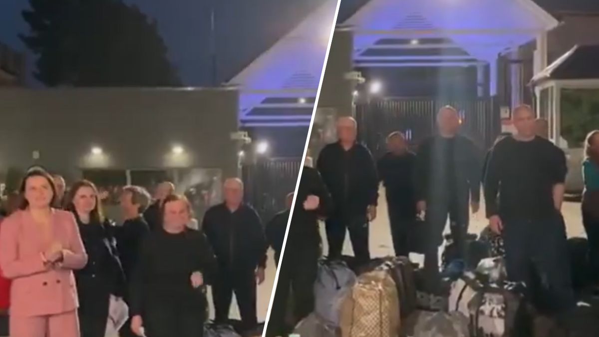 Uwolnieni więźniowie polityczni w Wilnie