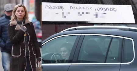 Foremniak zostawia numer telefonu za wycieraczką