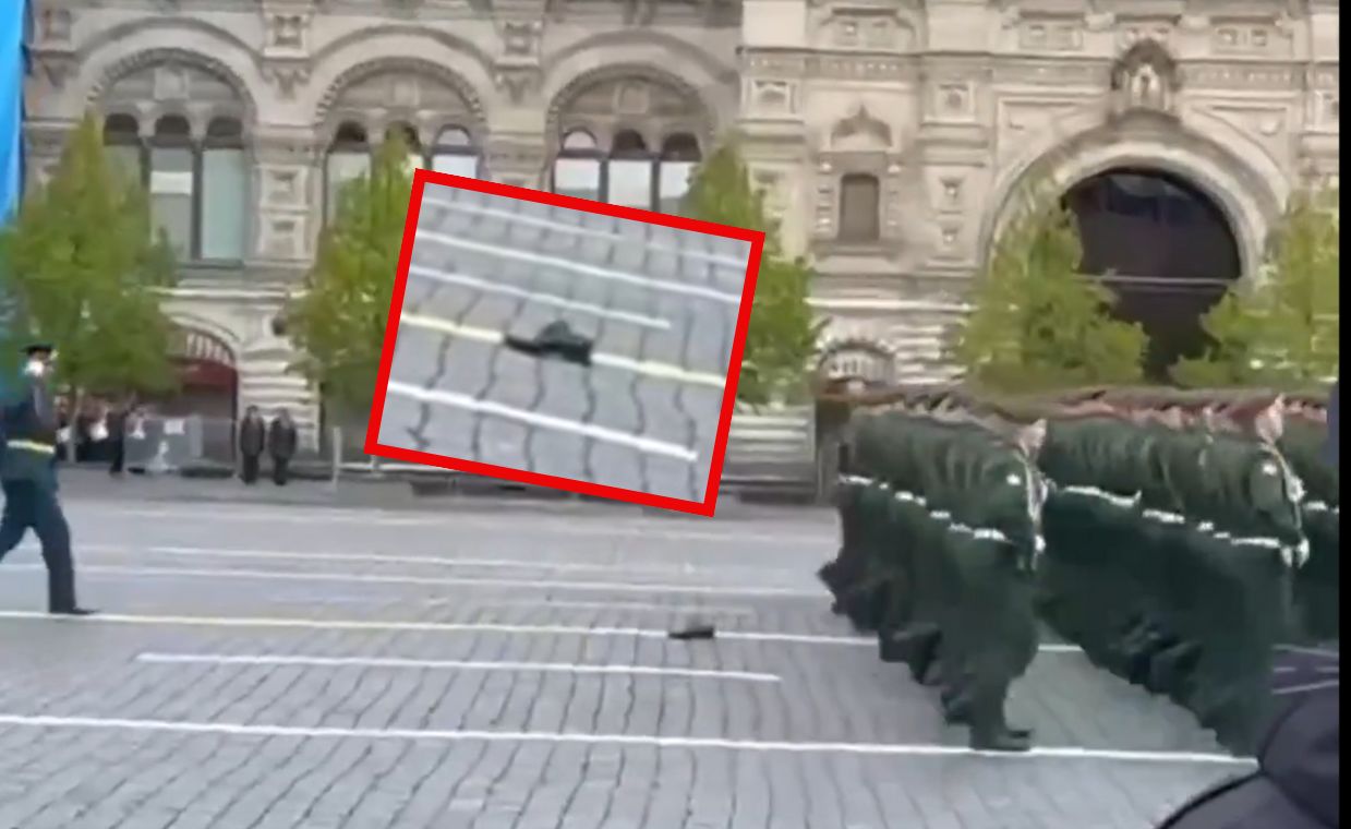 An incident at Victory Day Parade in Russia
