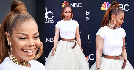 52-letnia Janet Jackson cieszy się z nagrody "Billboardu"
