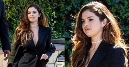 Zadowolona Selena Gomez w garniturze triumfuje po premierze nowej piosenki (ZDJĘCIA)