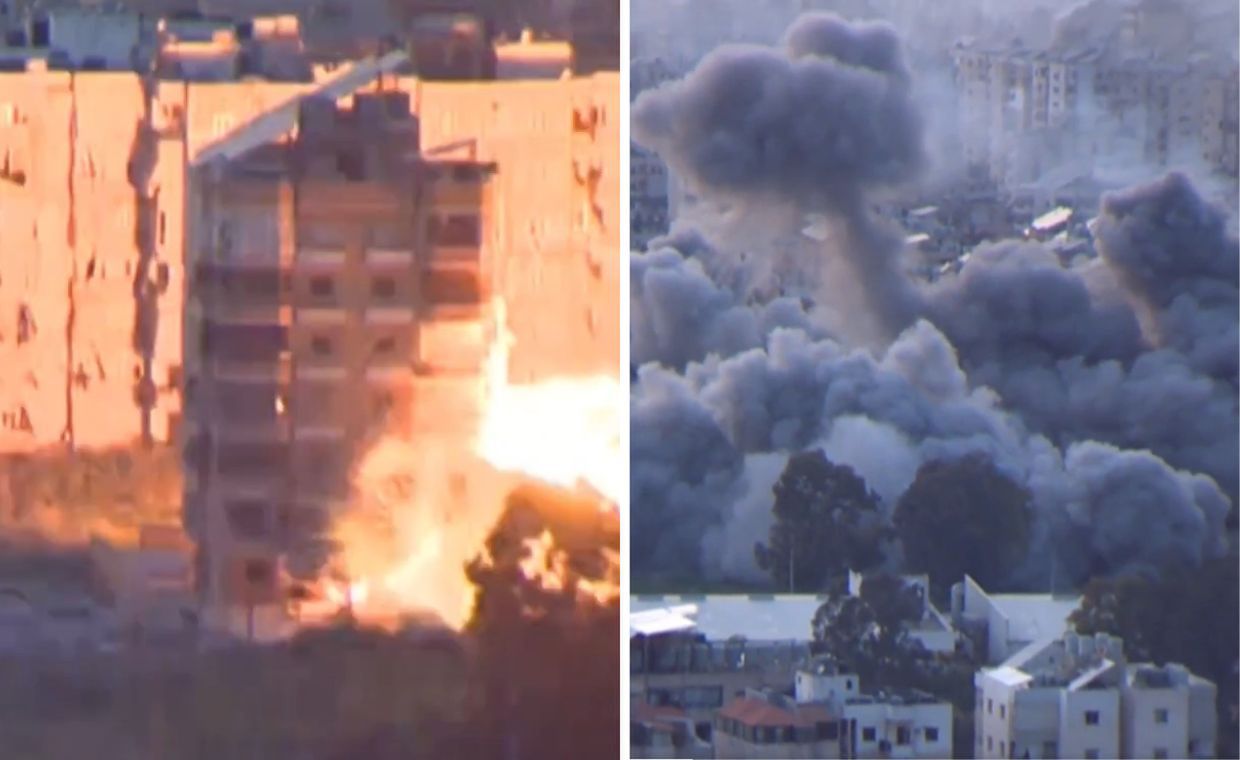 Wystarczyła sekunda. Izraelski atak na budynek mieszkalny w Bejrucie
