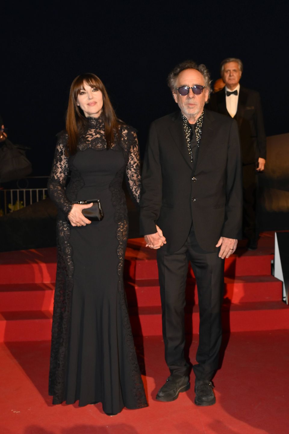 Monica Bellucci i Tim Burton na festiwalu filmowym