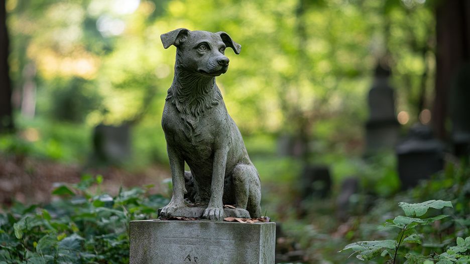 Dog statue honors beloved pets in tranquil dog cemetery surrounded by nature, Dog statue in a dog cemetery
iftistock
dog statue, dog cemetery, stone pedestal, nature, greenery, tranquil, tribute, animal sculpture, cemetery, pets, love, memory, burial site, respect, tranquility, heartwarming, art, landscape, outdoor, monument, loss, companionship, canine, memorialization, remembrance, emotions, peace, homage, dedication, legacy, serenity, landscape design, sculpture, forest, resting place, garden, peaceful setting, flora, fauna, dog lovers, emotional connection, tranquility zone, animal lovers, sculpted art, pensive, thoughtful, eternally loved, dog statue, dog cemetery, stone pedestal, nature, greenery, tranquil, tribute, animal sculpture, cemetery, pets, love, memory, burial site, respect, tranquility, heartwarming, art, landscape, outdoor, monument, loss, companionship, canine, memorialization, remembrance, emotions, peace, homage, dedication, legacy, serenity, landscape design, sculpture, forest, resting place, garden, peaceful setting, flora, fauna, dog lovers, emotional connection, tranquility zone, animal lovers, sculpted art, pensive, thoughtful, eternally loved