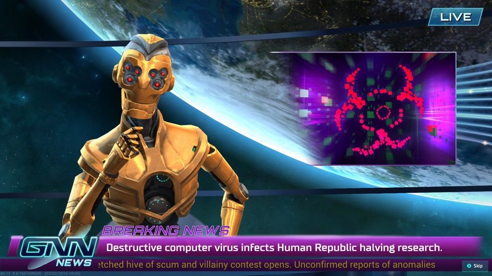 Master of Orion: Conquer the Stars - kosmiczna telewizja GNN