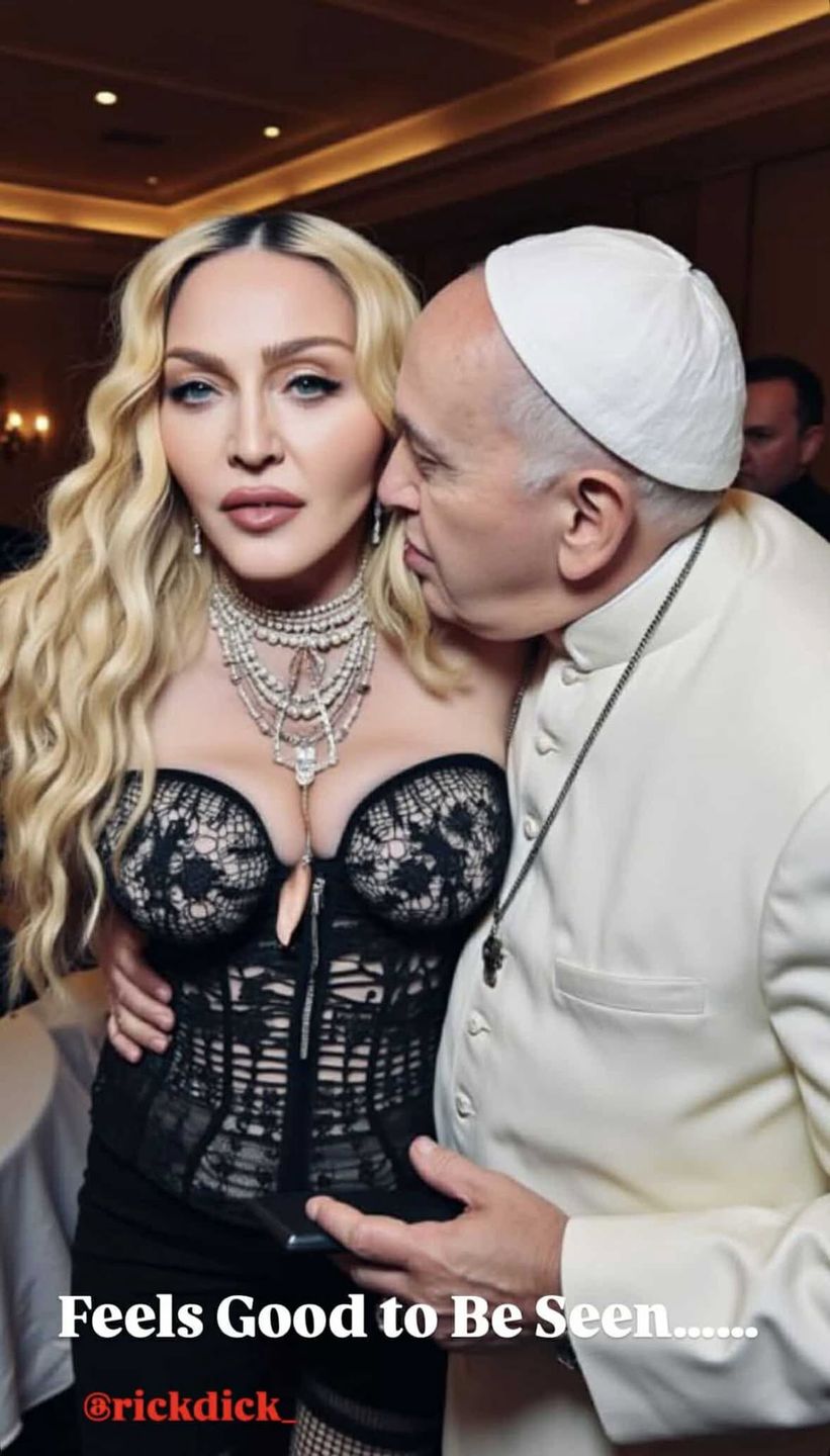 Madonna szokuje fotkami z papieżem Franciszkiem