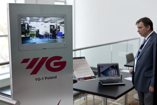 Podczas konferencji partnerzy formy CNS Solutions prezentowali swoje produkty – Na zdjęciu stoisko YG-1. [źródło: CNS Solutions]