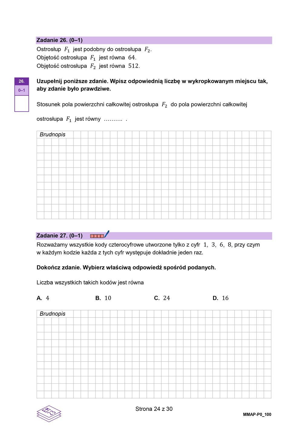 Arkusz matematyka. Matura 2024 w nowej formule
