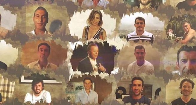 "Fallaste Corazón" - Iker Casillas, Rafael Nadal i Cristiano Ronaldo z Julio Iglesiasem