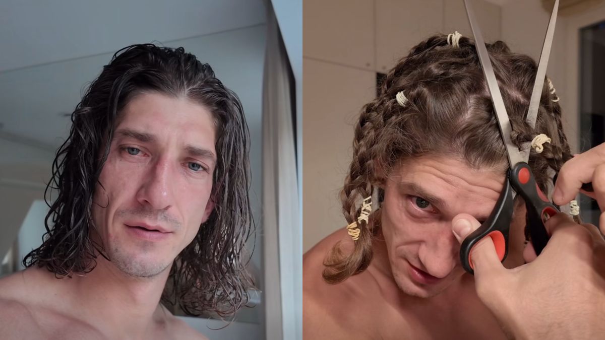 Michał Baryza ściął długie włosy