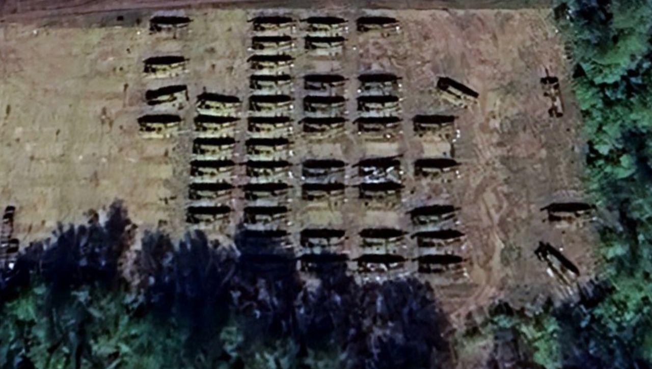 The deplorable state of Putin's army. It can even be seen from space