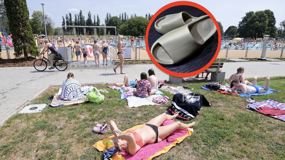 W warszawskim ośrodku wodnym "Moczydło" w miniony weekend masowo ginął określony model letniego obuwia