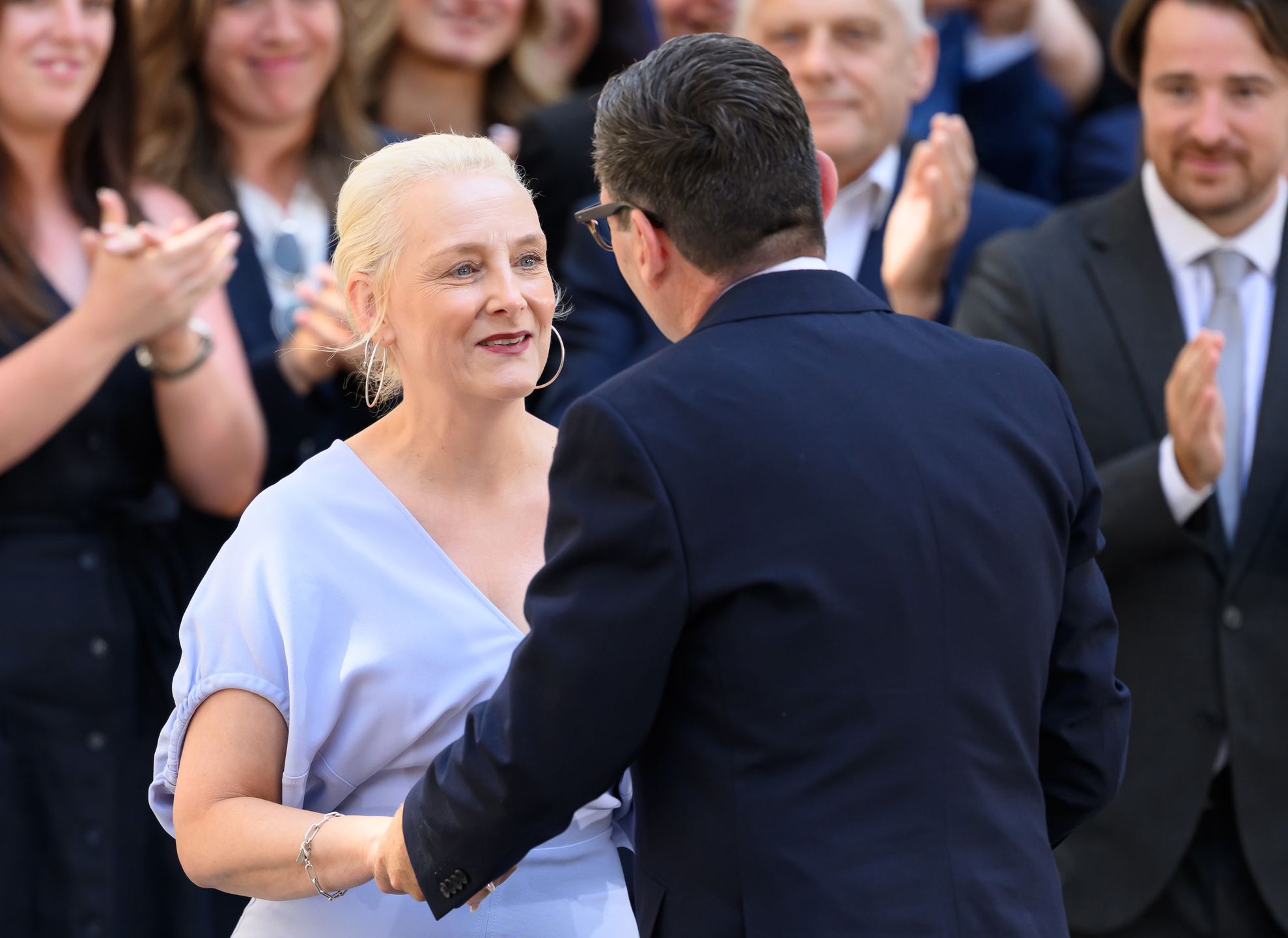 Andy Burnham i Marie-France van Heel