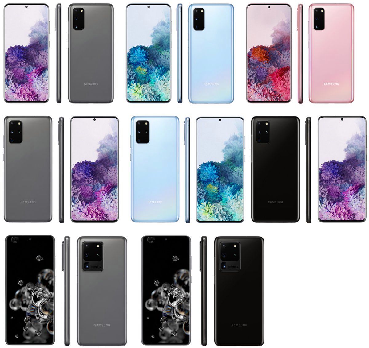 Seria Samsung Galaxy S20 w całej okazałości